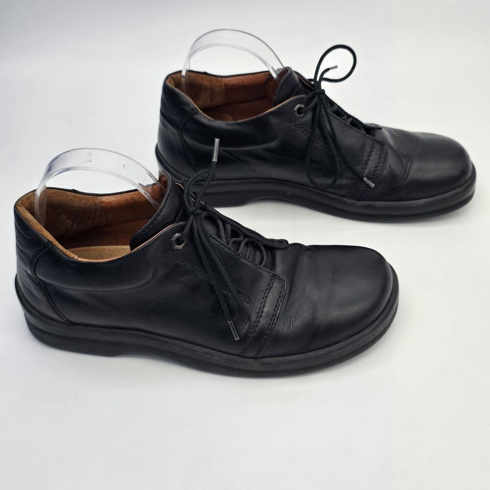 Footprints by Birkenstock Lace-up Oxfords Black Leather EU 40 WM 9 - Picture 2 of 7